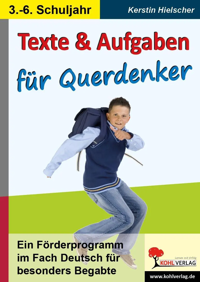 Texte und Aufgaben für Querdenker Ein Förderprogramm im Fach Deutsch für besonders aus der Kategorie Deutsch
