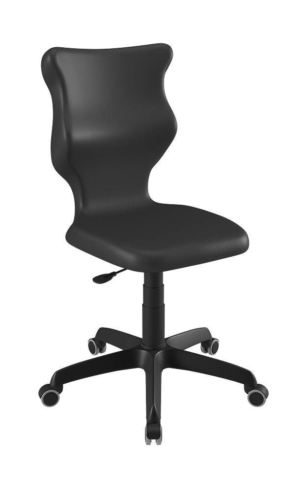 Drehstuhl mit hoher Rückenlehne, höhenverstellbar mit Gasfeder, ergonomische Kunststoffschale aus der Kategorie Bürodrehstühle