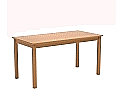 Rechtecktisch, 140x70 cm (B/T), 71 cm hoch, Buche-Massivholzgestell mit gerader Zarge Wechselgleiter aus der Kategorie Rechtecktische