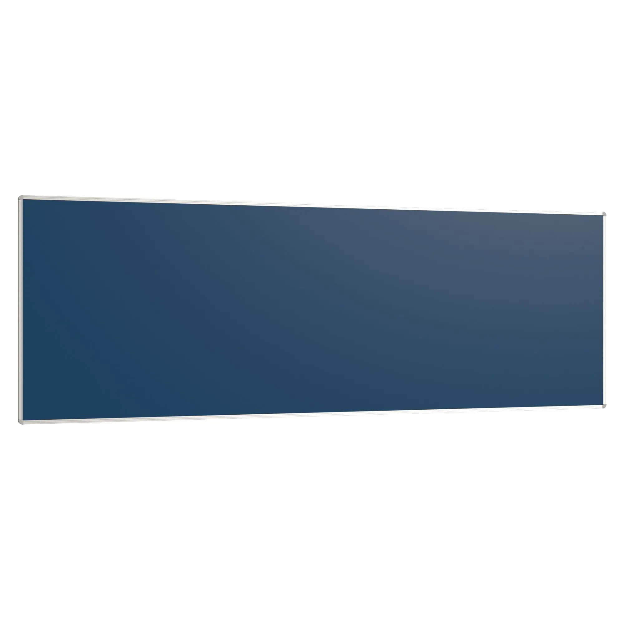 Wandtafel Stahlemaille blau, 300x100 cm, ohne Kreideablage, aus der Kategorie Wandtafeln Blau