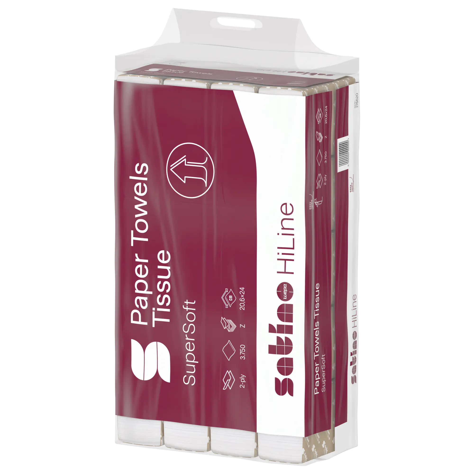 Satino Papierhandtuch 2lg. 20,6x24cm Z-Falz ws 25x150Bl. aus der Kategorie Reinigung & Hygiene