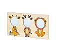 Wandspiegel Safari-Tiere, BxH 94 x 40 cm aus der Kategorie Spiegelelemente