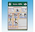 Anleitung zur Ersten Hilfe bei Unfällen, Kunststoff-Plakat 41 x 58 cm, aus der Kategorie weitere Produkte