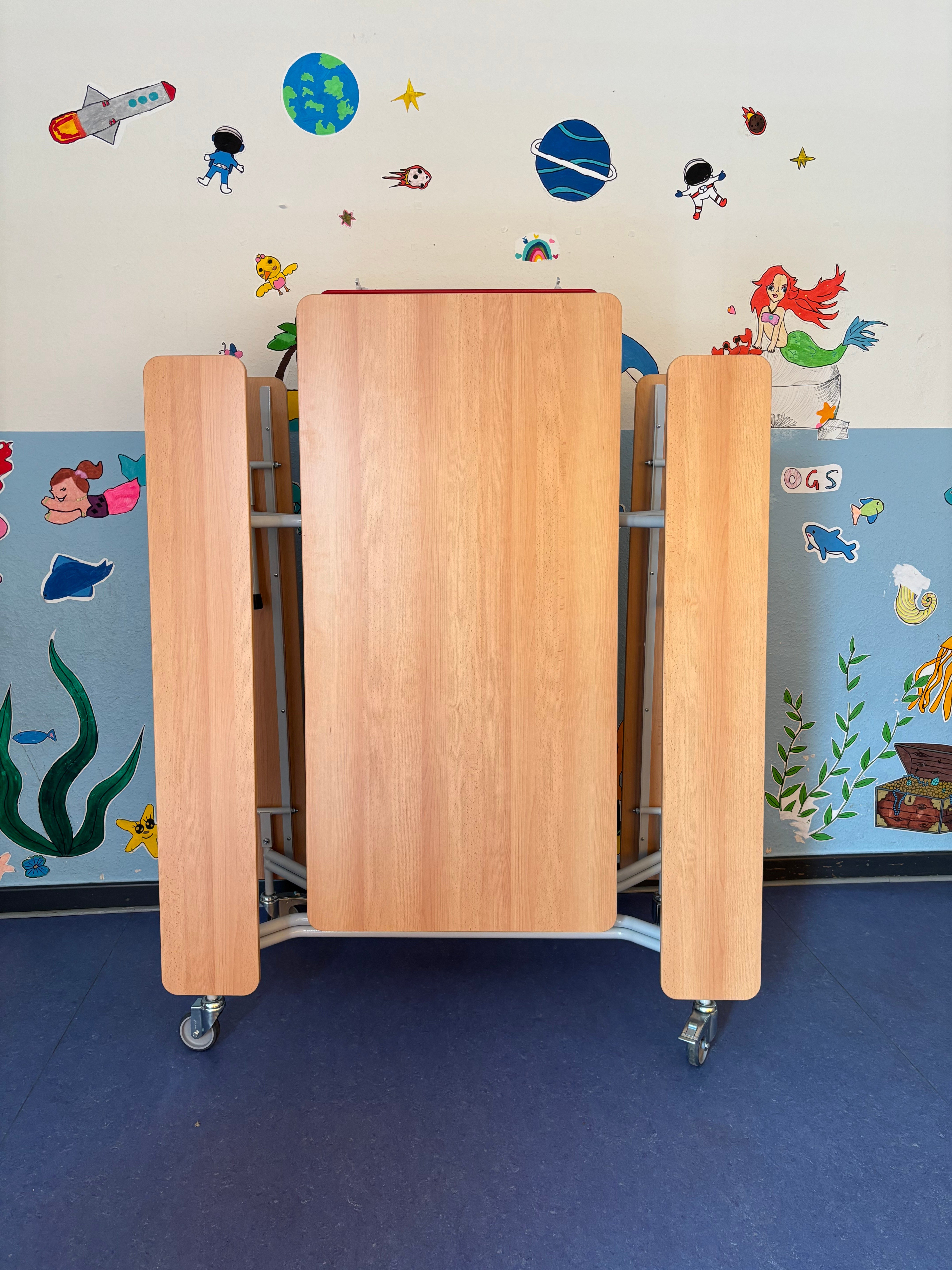 Tisch-Bankkombination, 12 Sitze, rechteckig, Tischhöhe: 69 cm, Sitzhöhe 41cm, integrierte Sitzbänke aus der Kategorie Sitz-Tisch-Kombinationen