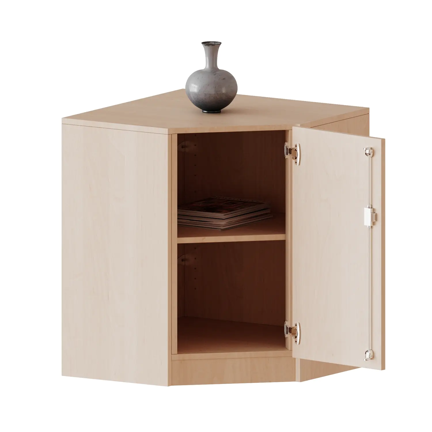 Innenecke als Schrank, 2 OH, Für 50cm tiefe Schrankwände,  rechts, B/H/T 80 x 82 x 80cm aus der Kategorie Schränke allgemein