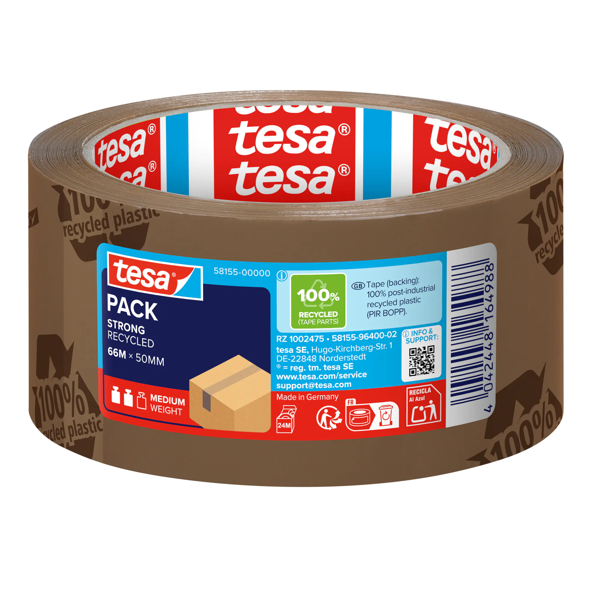 tesa Packband tesapack Eco+Strong 50mmx66m br aus der Kategorie Klebebänder
