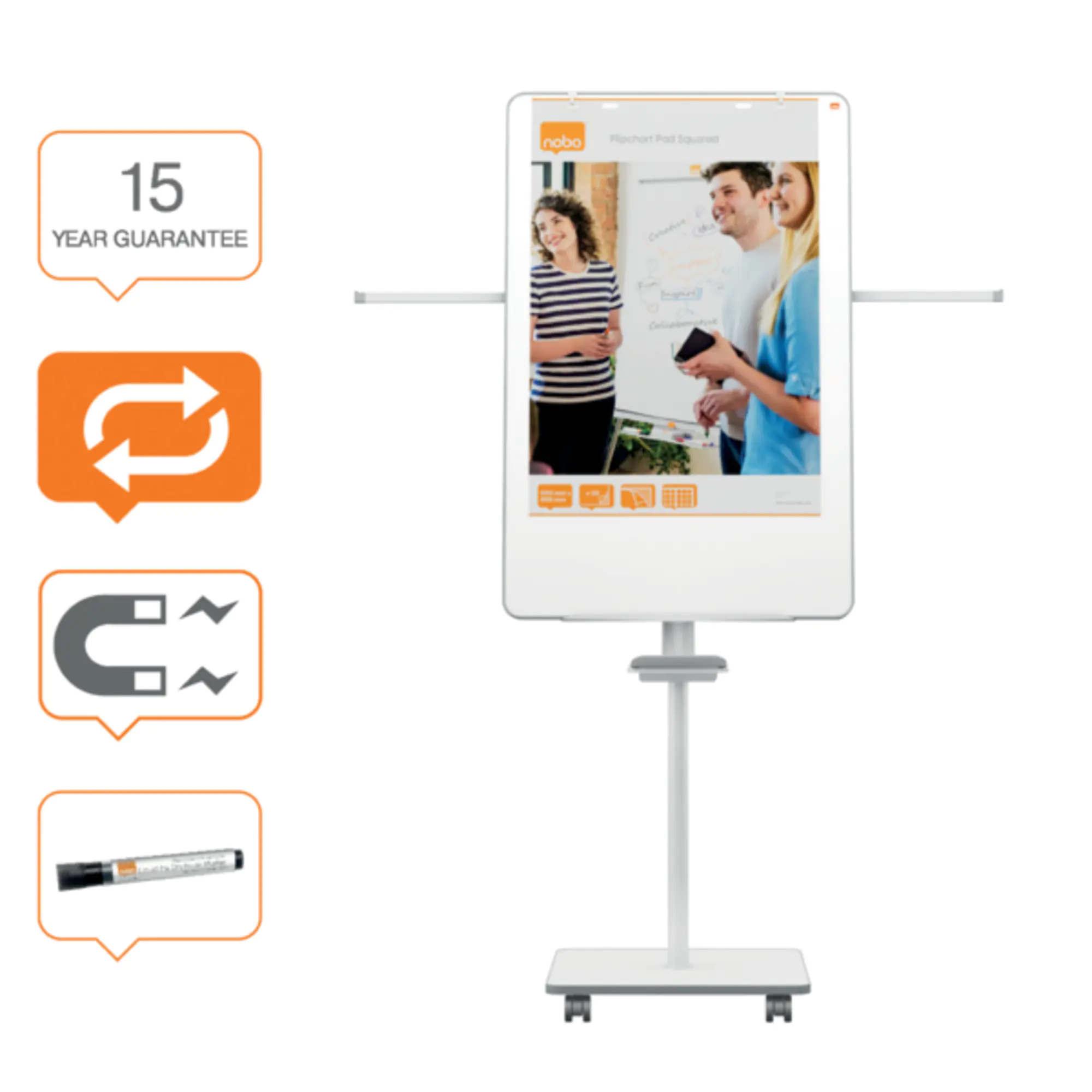 Nobo Flipchart Move & Meet 68x104cm aus der Kategorie Flipcharts