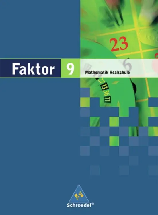 Faktor 9. Mathematik. Schülerband. Realschule aus der Kategorie Mathematik