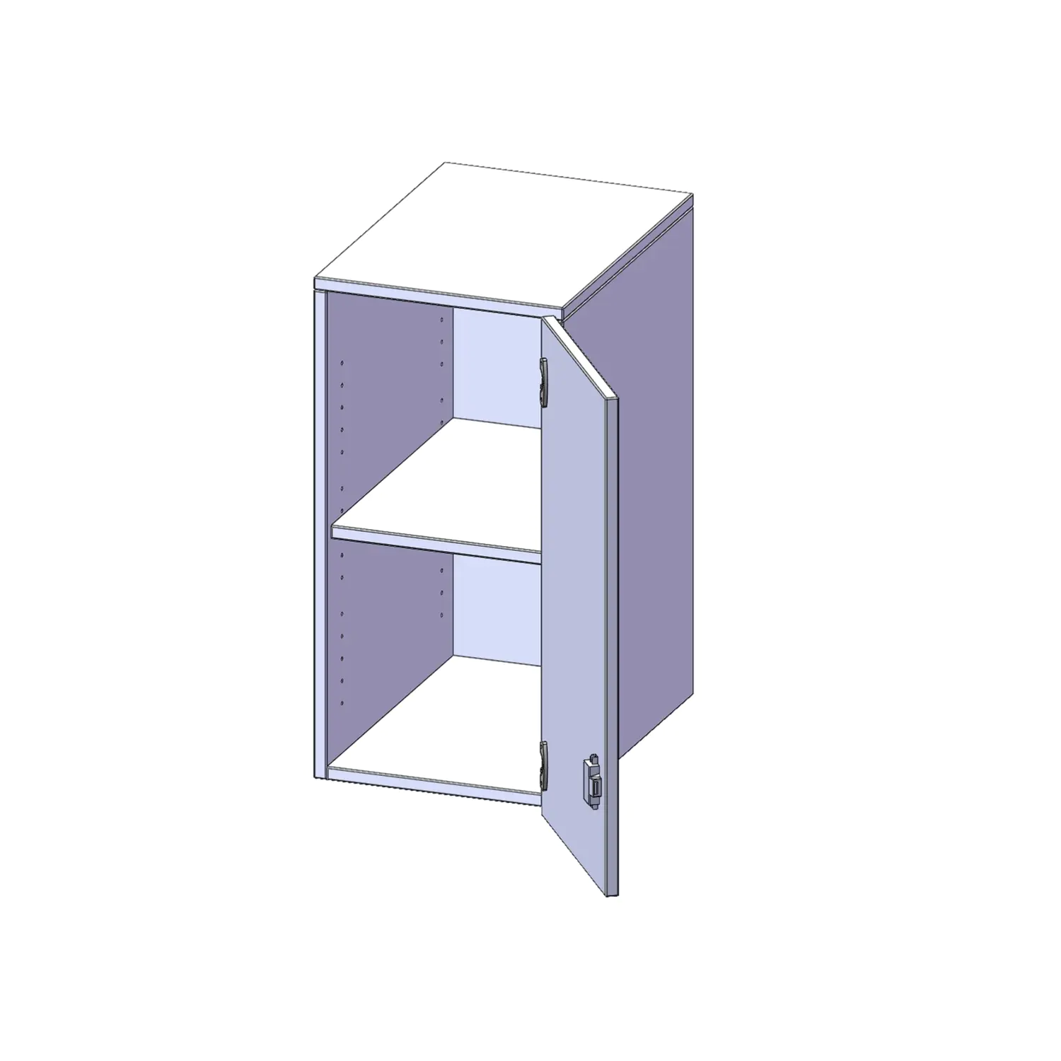 Aufsatz für ErgoTray, 2 OH, 1 Tür,  rechts, B/H/T 36,1x72x50cm aus der Kategorie Klassen- und Schulschränke