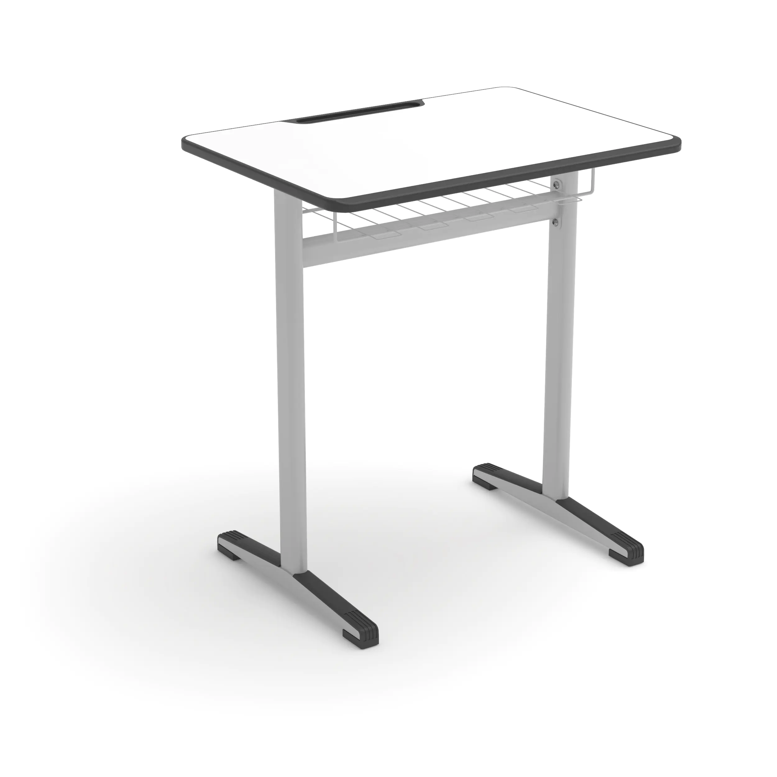 Einerschülertisch, 70x50 cm (B/T), Platte: 19mm MDF, PU-Kante, Stifteablage, Mappenhaken aus der Kategorie Schülertische