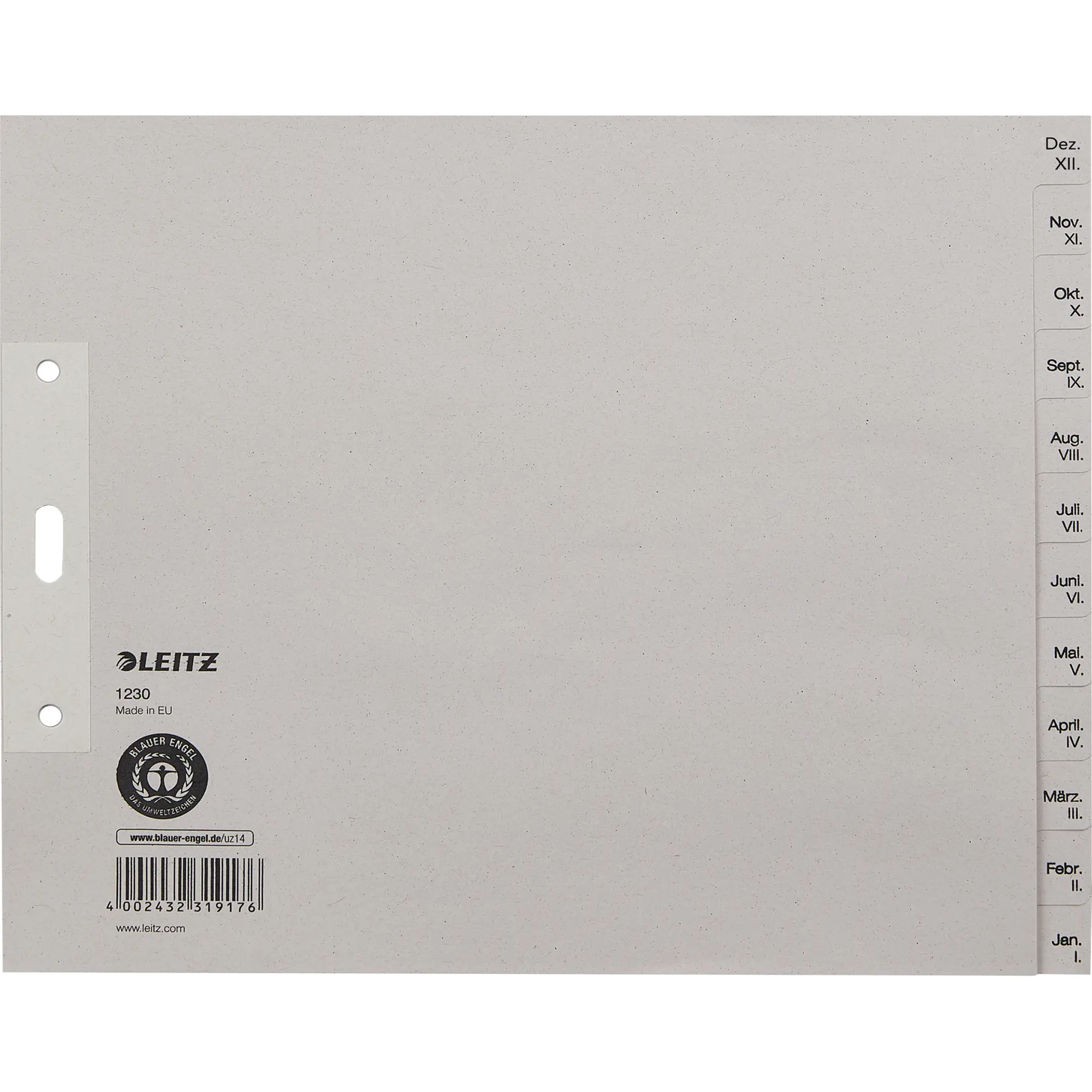 Leitz Register DIN A4 Dez.- Jan. halbe Höhe Papier gr aus der Kategorie Register