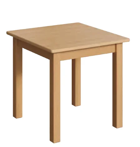 Quadrattisch 60 x 60, Buche Massivholzgestell, gerade Zarge, Tischplatte aus der Kategorie Quadrattische