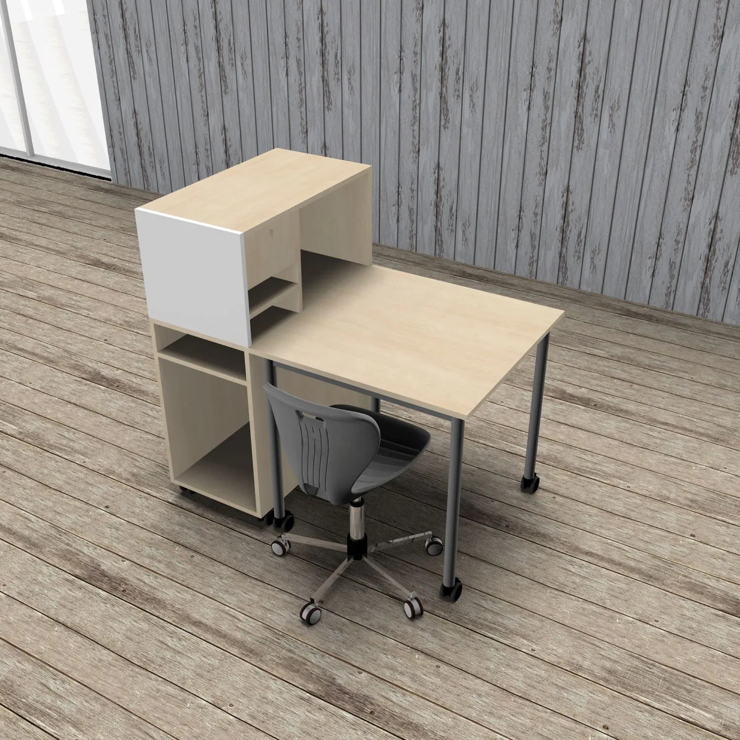 Schülerdepot für den Klassenraum, B/H/T 36,5 x 118 x 80 cm, passend für 80 Tische aus der Kategorie Schränke mit Dreh-Türen und Schüben