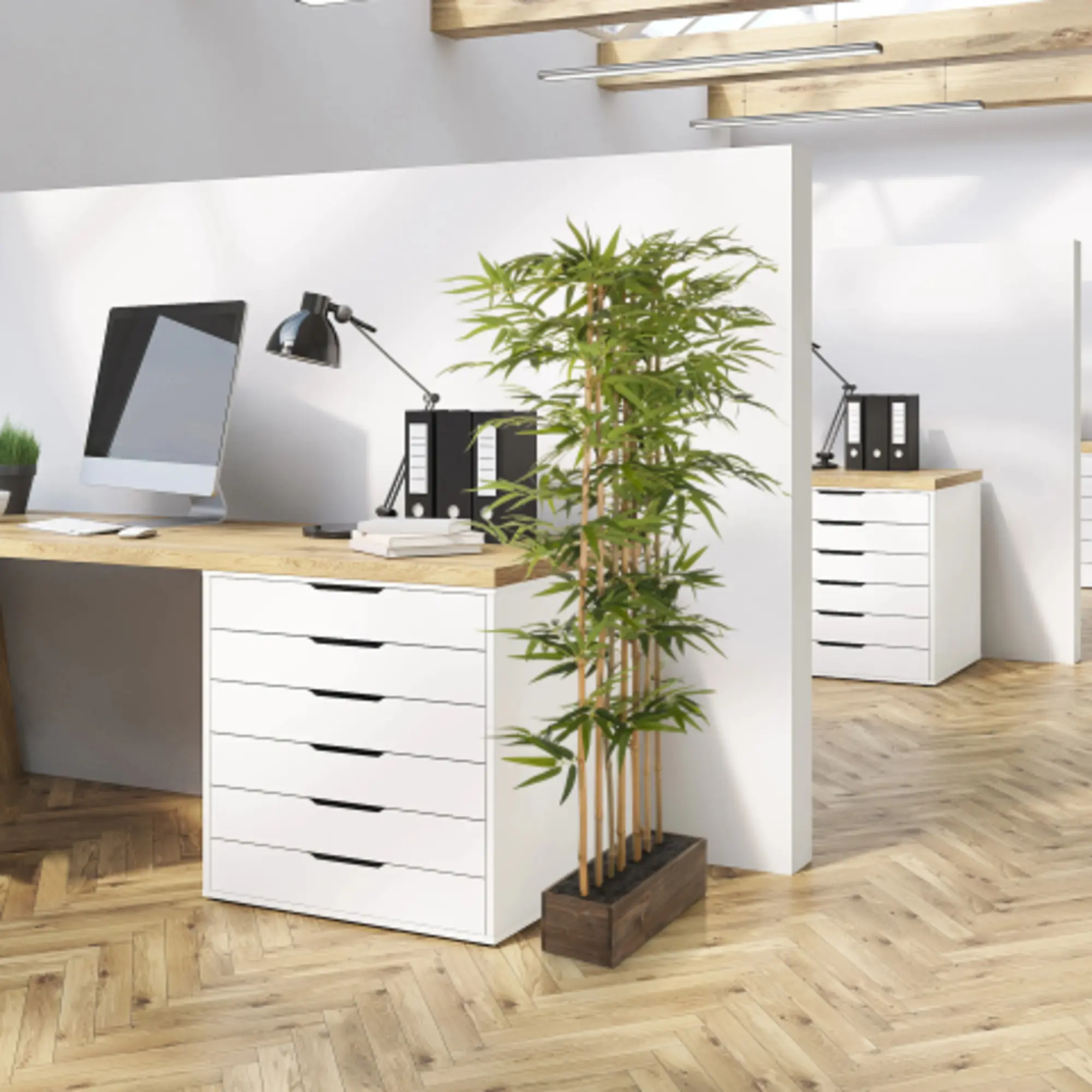 hjh OFFICE Kunstpflanze BAMBUS 150cm gn aus der Kategorie Deko & Accessoires