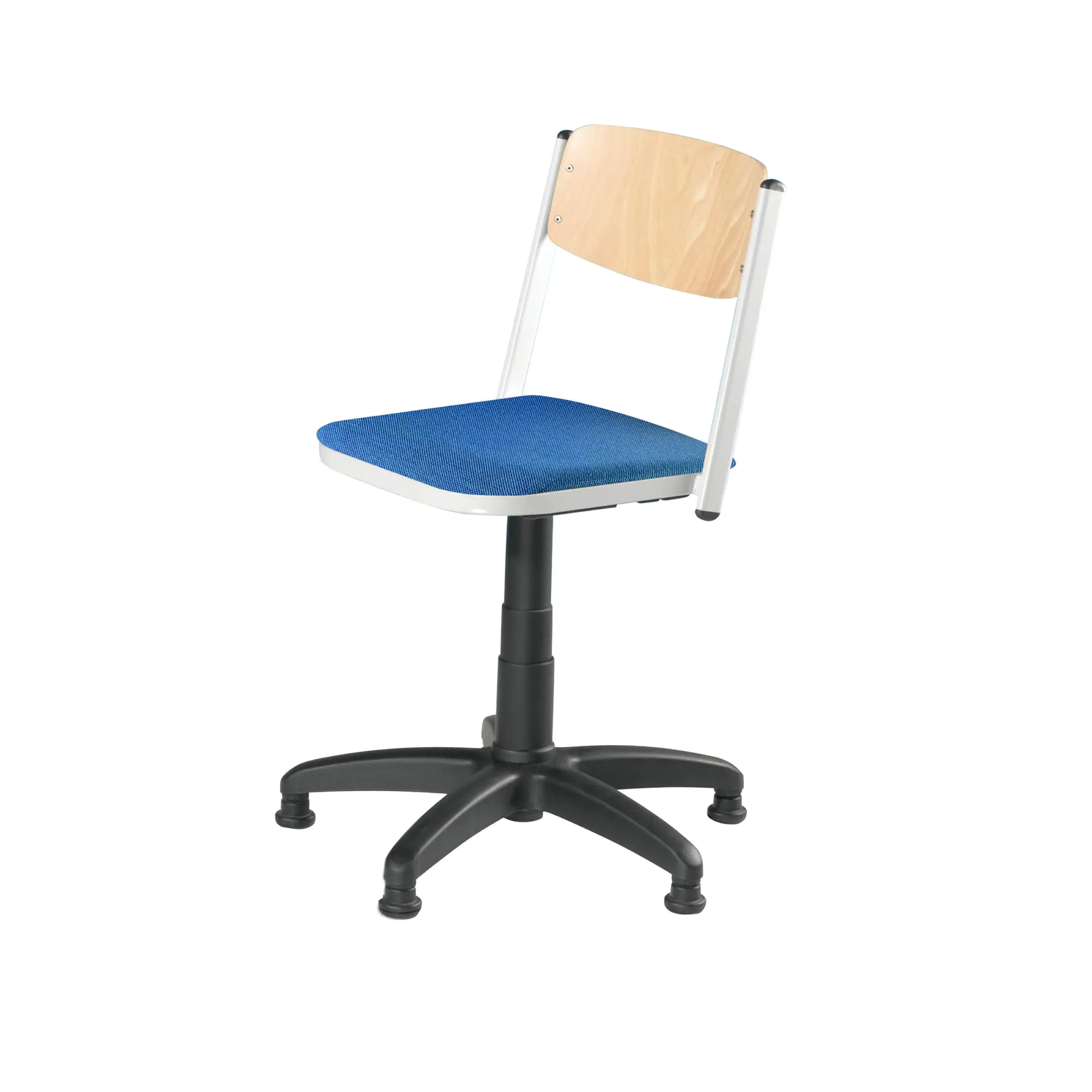 Drehspindelstuhl, höhenverstellbar 48-67 cm, feststehend, mit Sitzpolster,