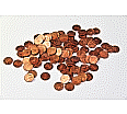 Spielgeld -100 Münzen 1 Cent, im Polybeutel aus der Kategorie Geld