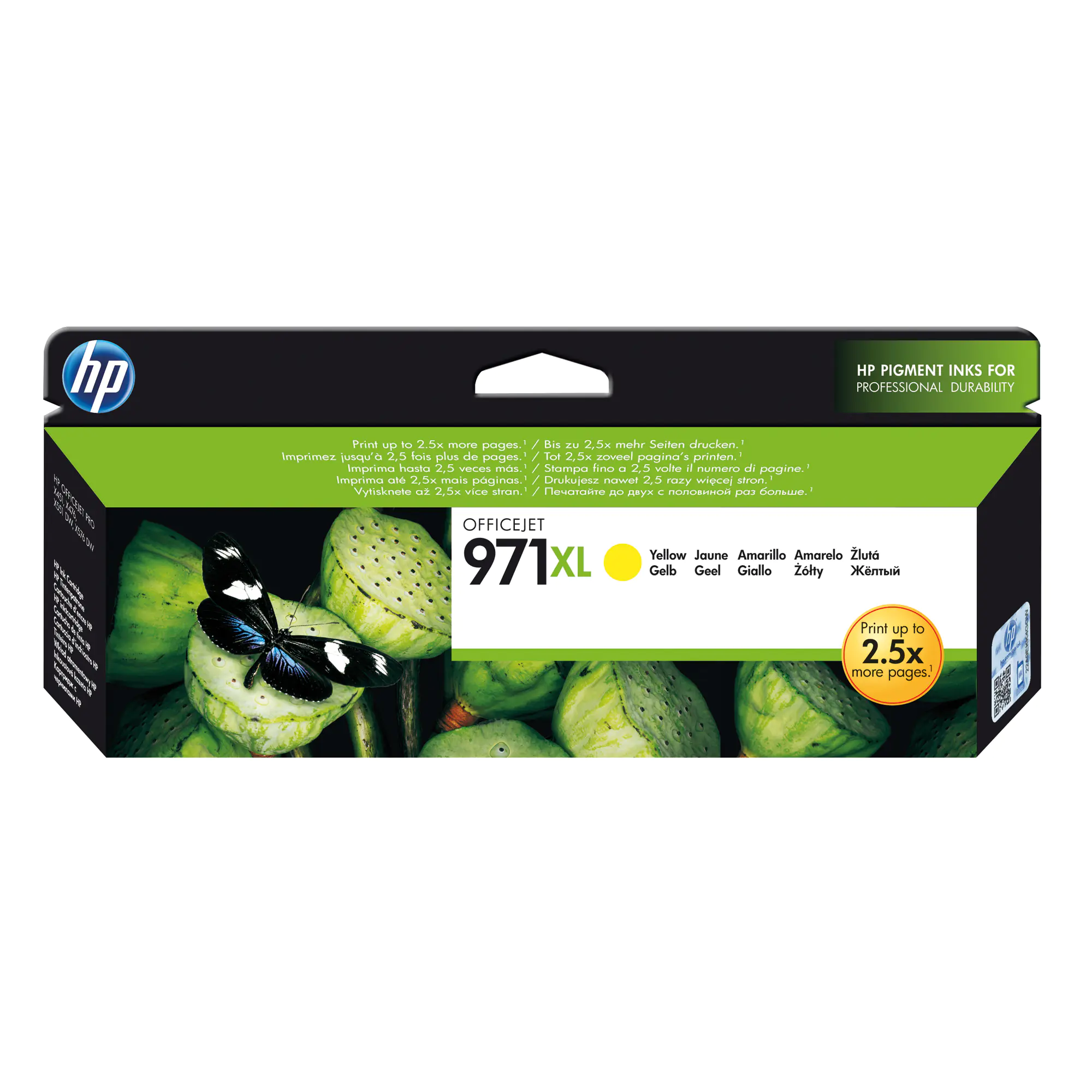 HP Tintenpatrone 971XL 6.600S gelb aus der Kategorie Tinte & Toner