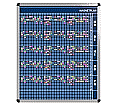 Personal-Raum-Plan, 10 Stunden, 43 Spalten, 103x97 cm,