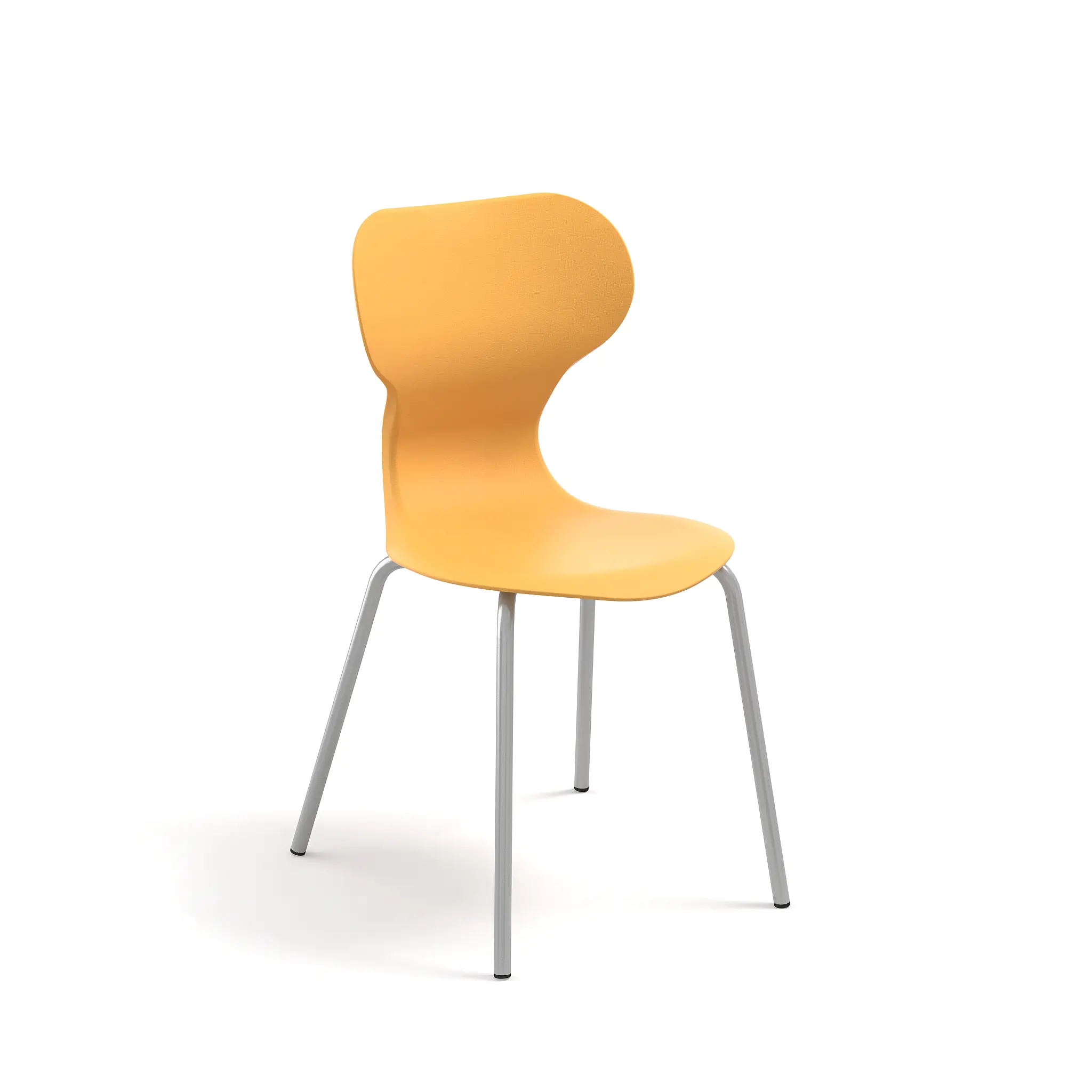 Vierbeinstuhl, Sitzschale aus Kunststoff, Sitzhöhe wählbar  aus der Kategorie Stühle