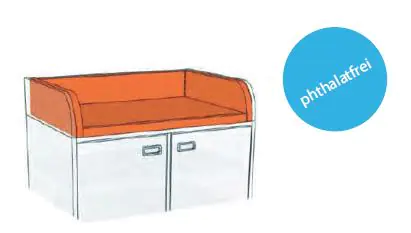 Wickelauflage für Wickelkommode B/H/T 160 x 85/110 x 75 cm aus der Kategorie Hygiene