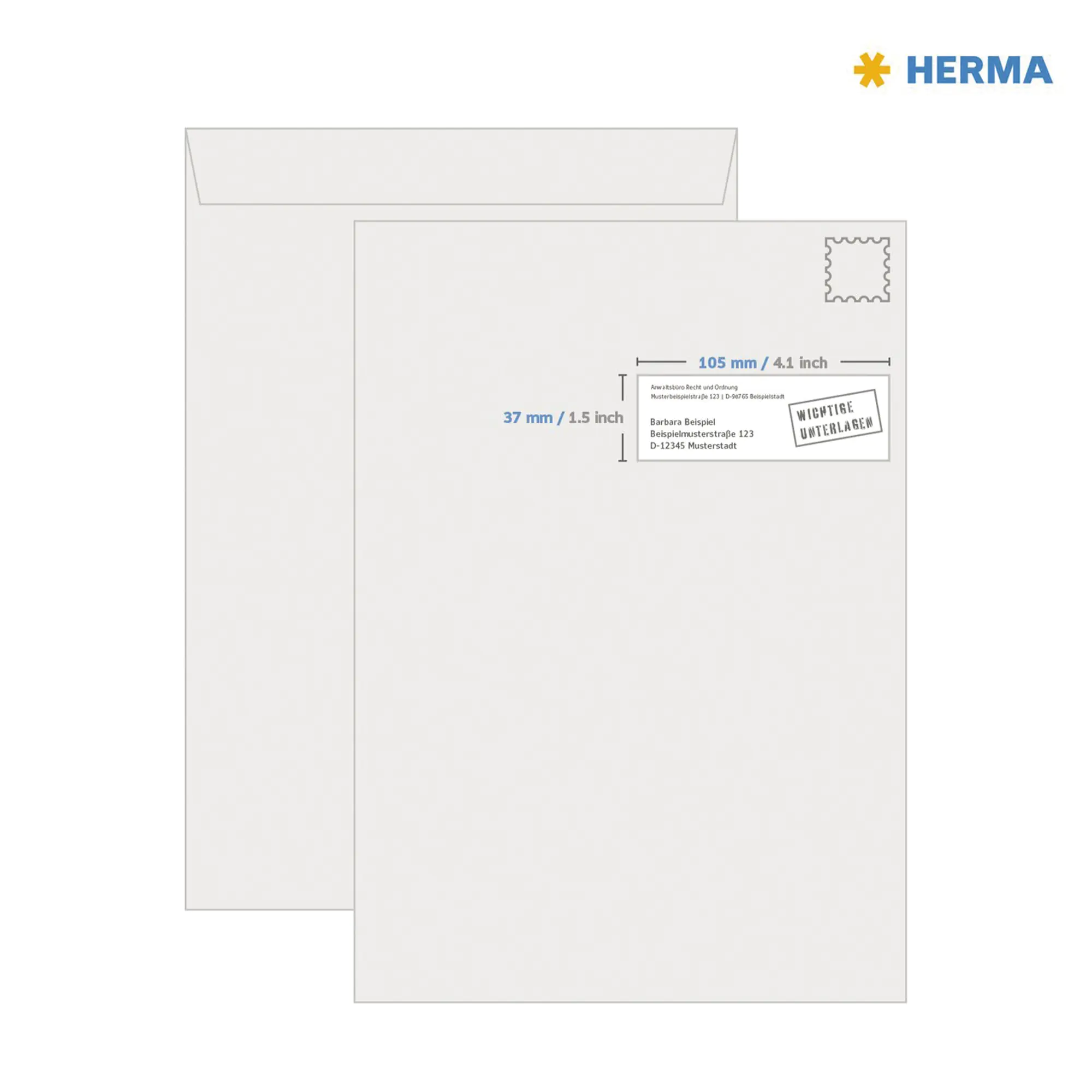 Herma Etikett 105x37mm A4 ge 1.600 St. aus der Kategorie Etiketten