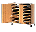 Notebook-Ladestation, 138 cm hoch, 135x60 cm (B/T), fahrbar,