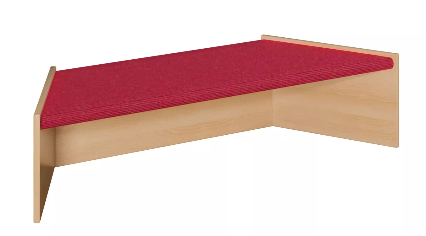 Tretford-Podestelemente: Trapez klein, zum 6-Eck kombinierbar, stapelbar aus der Kategorie Spielpodeste