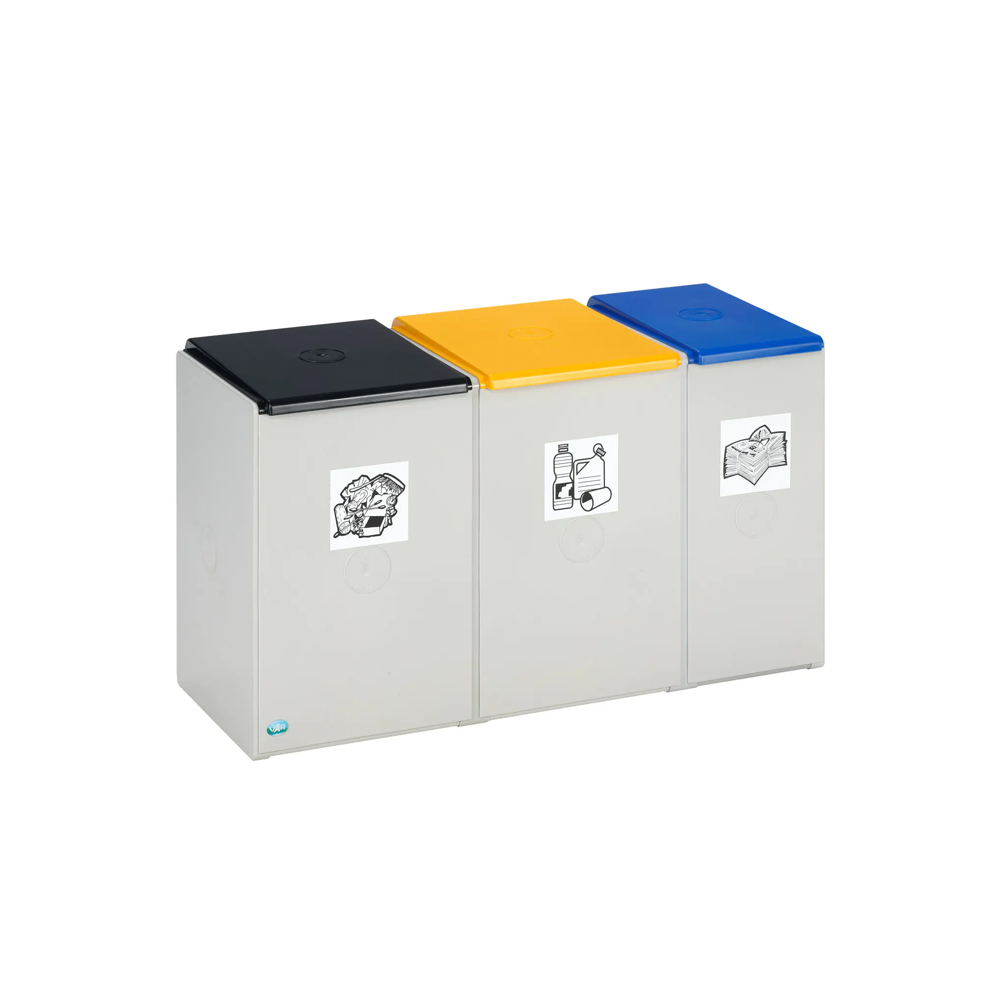 VAR Kunststoffcontainer 60l 2fach oDeckel lgr aus der Kategorie Abfalleimer