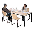 Rechtecktisch 150 x 75 cm, bitte Tischhöhe angeben, von 53 bis 76 cm lieferbar aus der Kategorie Rechtecktische