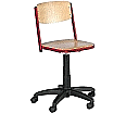 Drehspindelstuhl, höhenverstellbar 50-69 cm, fahrbar,