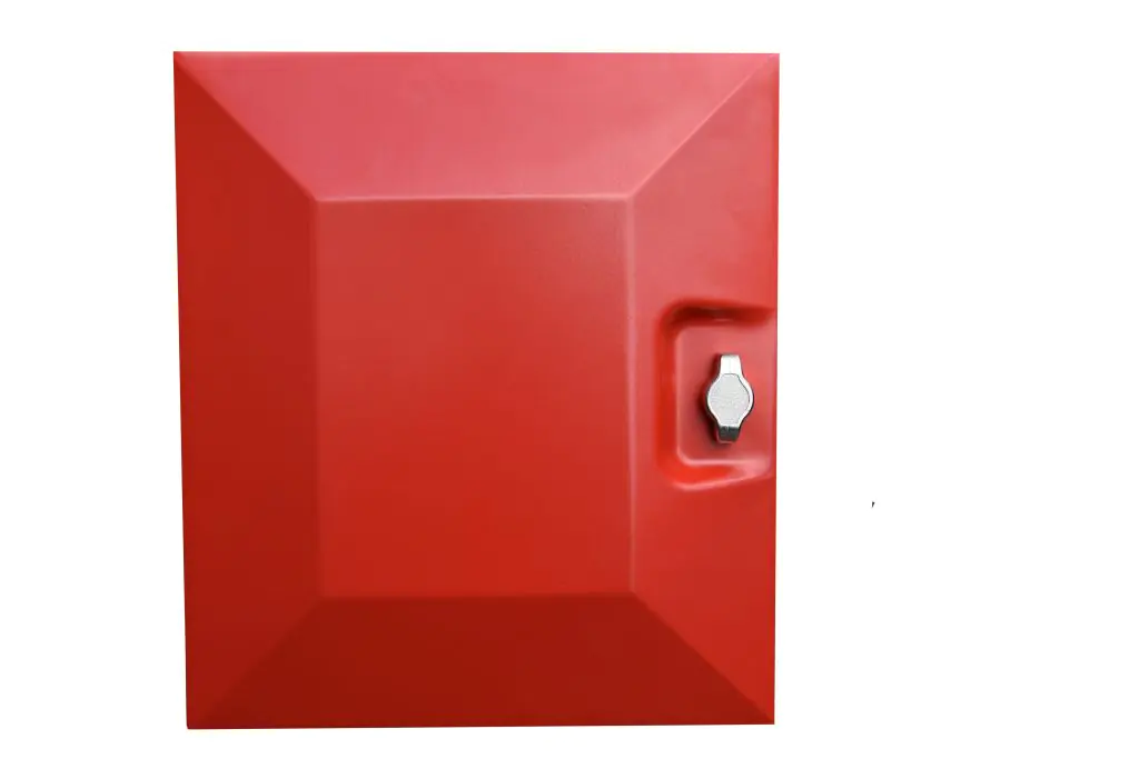 Schließfachschrank aus Stahl, 120,9 cm hoch, 74x58,5 cm (B/T), 6 Fächer, 2-spaltig, verstärkte Tür   aus der Kategorie Schließfachschränke STAHL