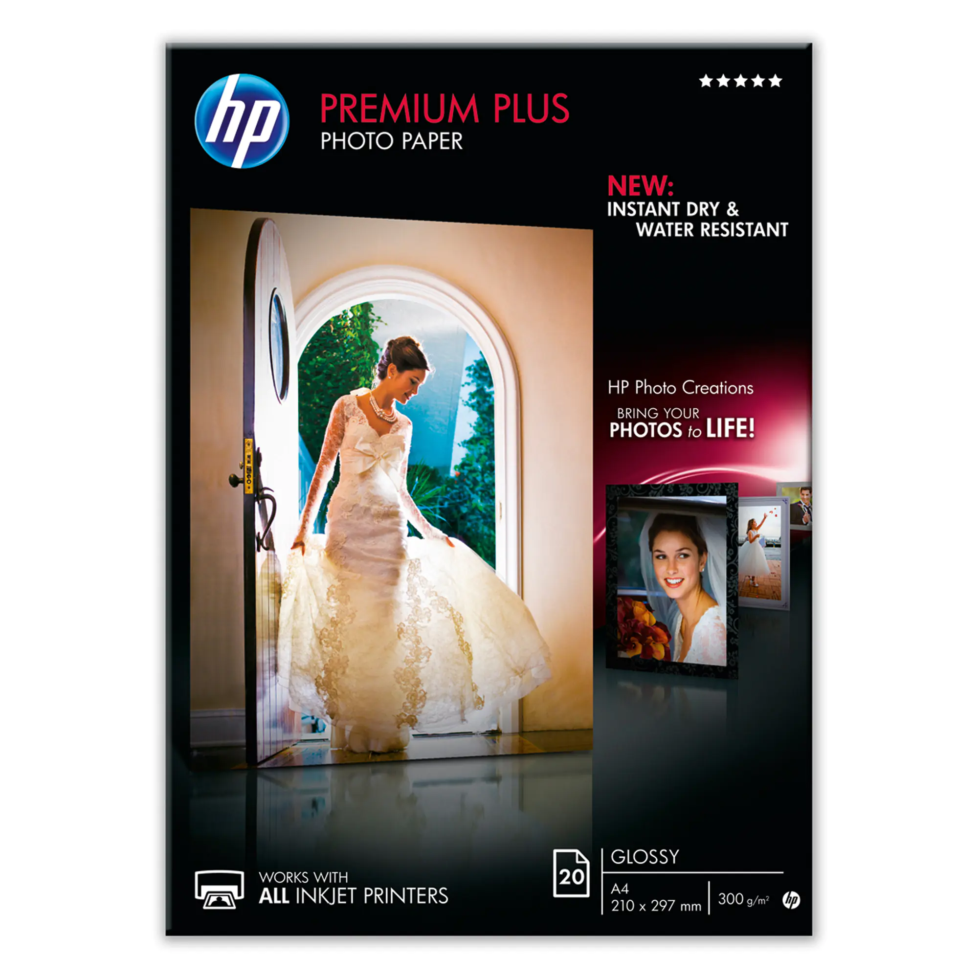 HP Fotopapier Premium Plus DIN A4 300g ws 20 Bl. aus der Kategorie Spezialpapiere