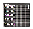 Klassen-Plantafel, 12 Stunden Mo-Fr, für 30 Klassen, 123x137 cm,