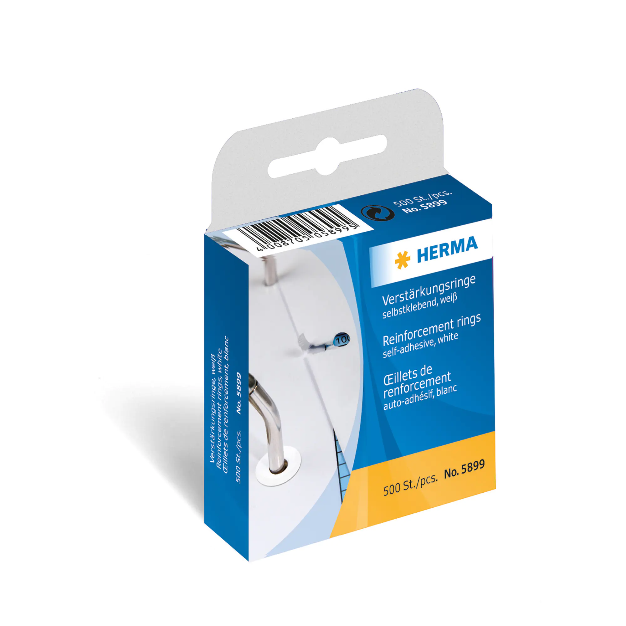 HERMA Lochverstärkungsring weiss 12mm 500 Stück aus der Kategorie Locher