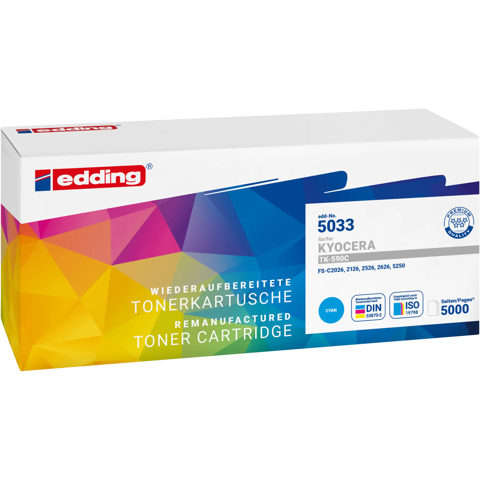 edding Toner wie Kyocera TK- 590C 5.000Seiten cyan aus der Kategorie Tinte & Toner