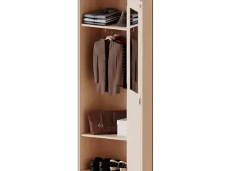 Garderobenschrank, 5 OH, 1 Tür, abschließbar,  rechts, B/H/T 60x190x50cm aus der Kategorie Garderobenschränke
