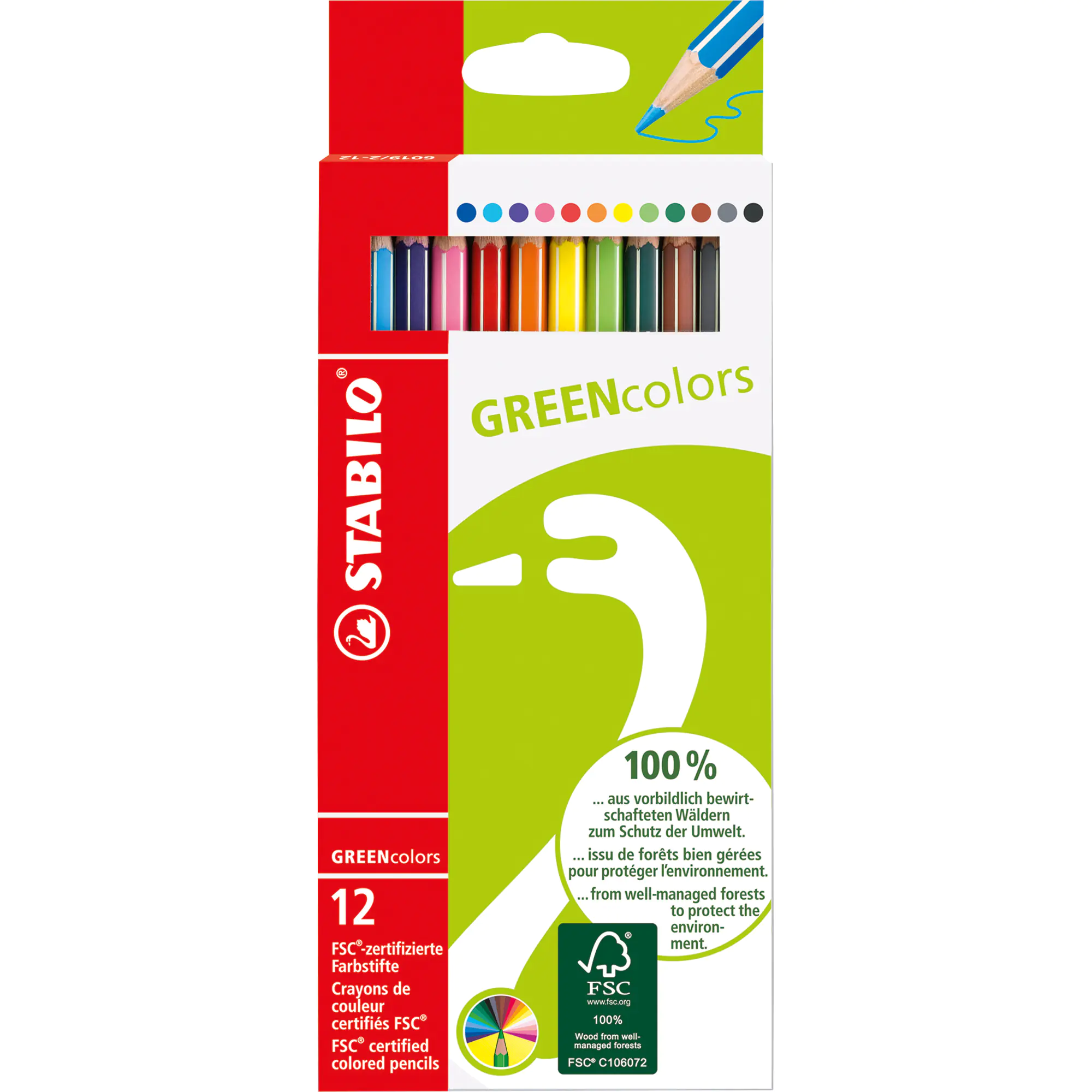 Stabilo Farbstift GREENcolors sort 12 St. aus der Kategorie Basteln & Kreativ