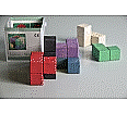 Soma-Würfel (6x6x6 cm), farbig, bestehend aus 7 Elementen aus der Kategorie Soma-Würfel
