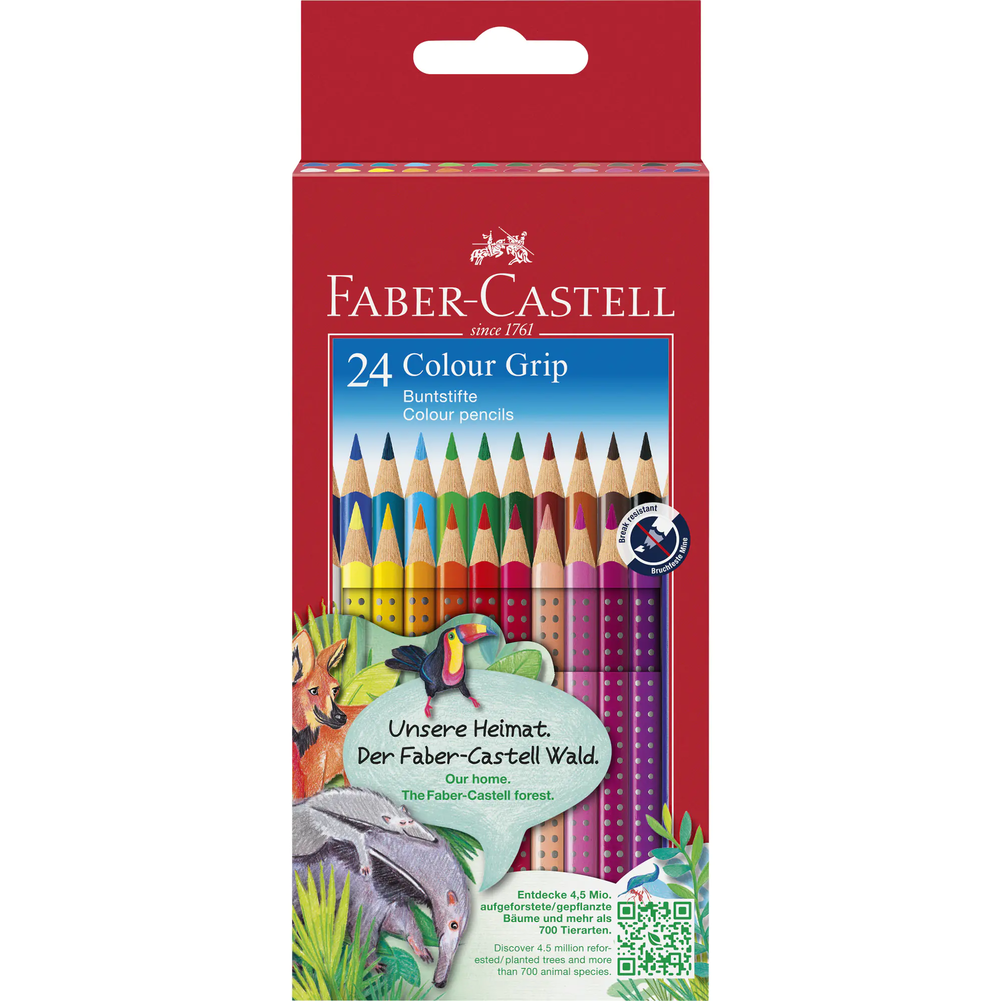 Faber-Castell Farbstift Colour GRIP farbig sort 24St aus der Kategorie Buntstifte