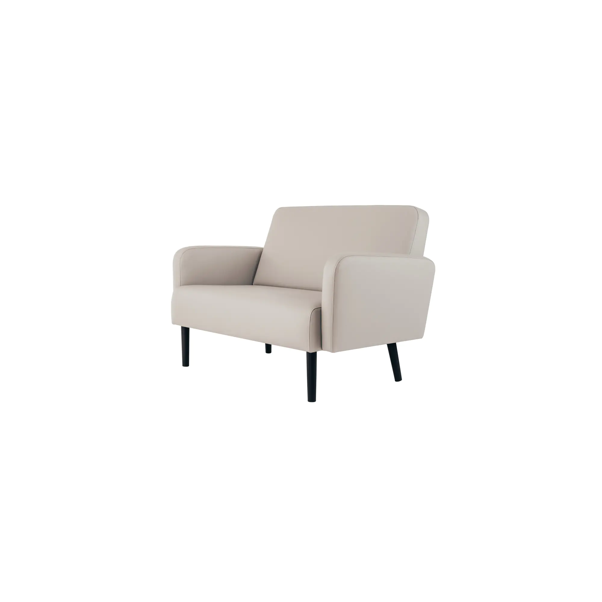 Paperflow Sofa LISBOA 2Sitzer Kunstleder sw/ws aus der Kategorie Stühle