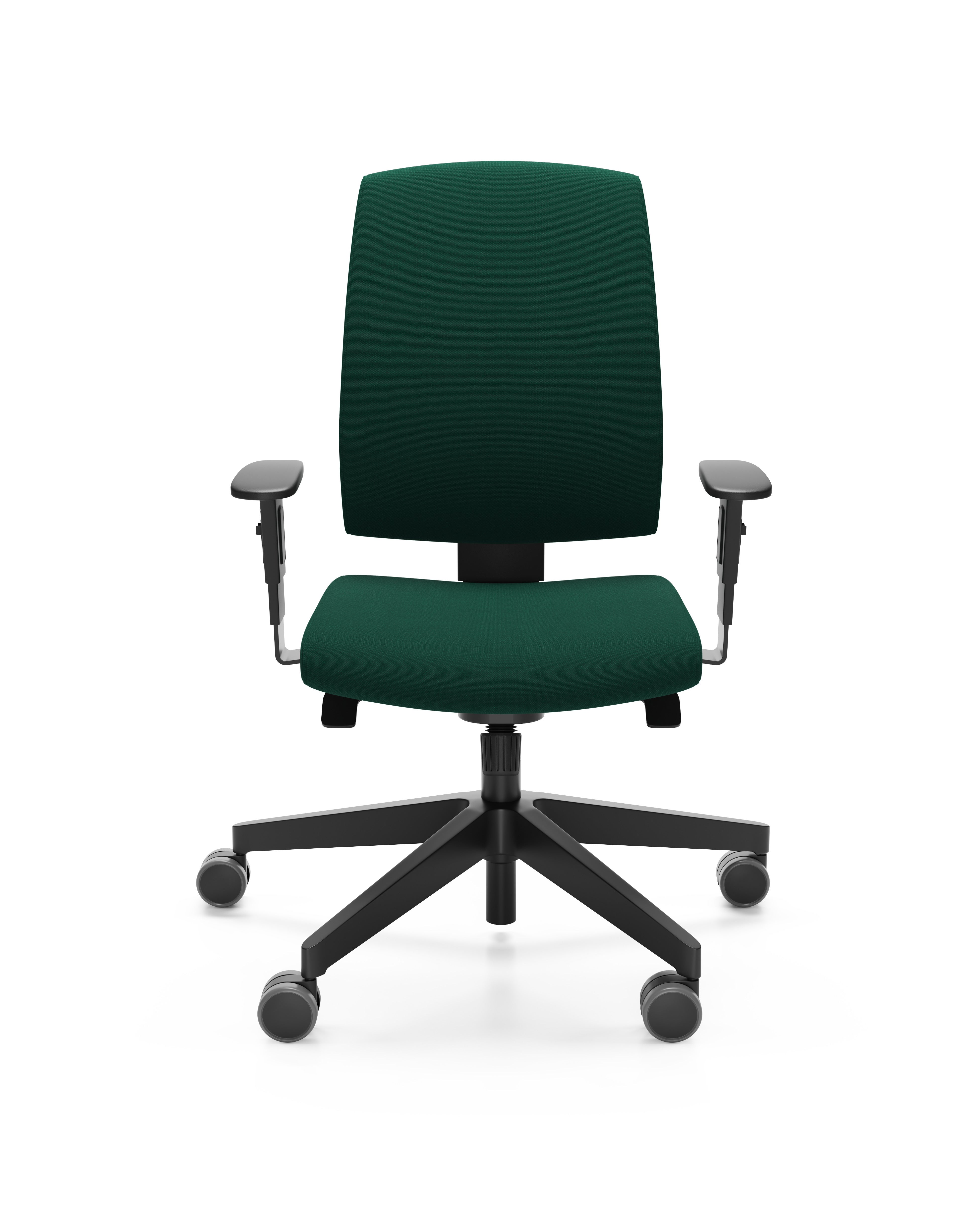 Bürodrehstuhl Raya 21S - Drehstuhl, Front der Rückenlehne gepolstert, hinten Kunststoff aus der Kategorie Bürodrehstühle