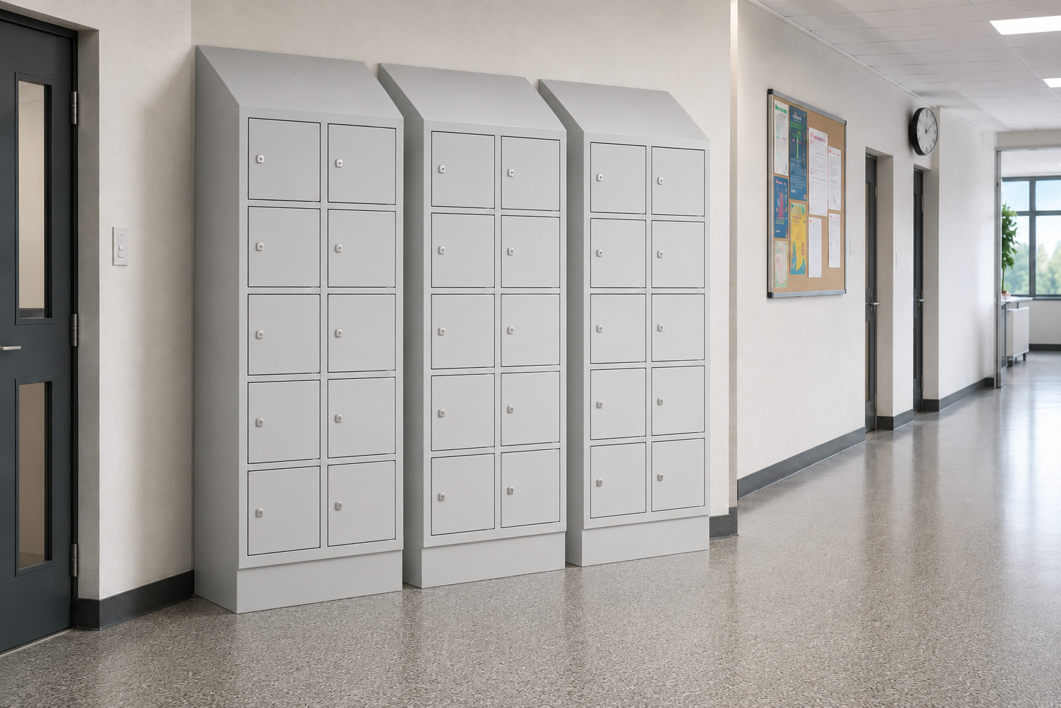 Fächerschrank 2 Abteile à 6 Fächer, 1950x625x500 mm (HxBxT), mit zusätzlichen Kastenverstärkungen  aus der Kategorie Alle Produkte