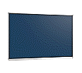 Wandtafel Stahlemaille blau, 150x100 cm, mit durchgehender Ablage, aus der Kategorie Wandtafeln Blau