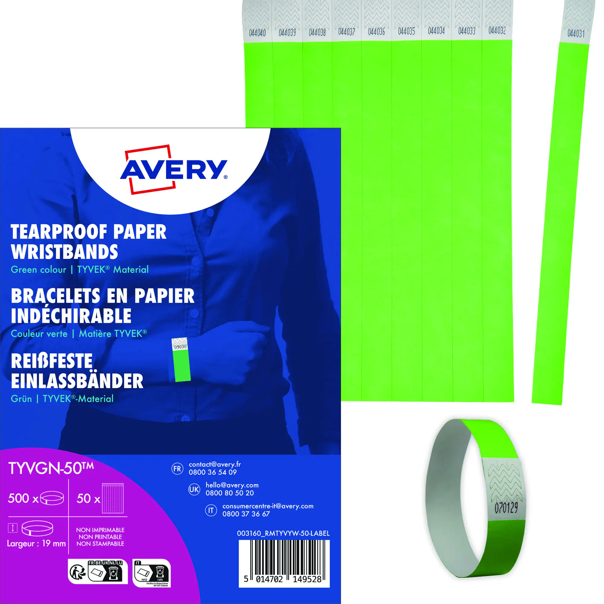 Avery Zweckform Einlassband neon gn 500St aus der Kategorie Partyzubehör