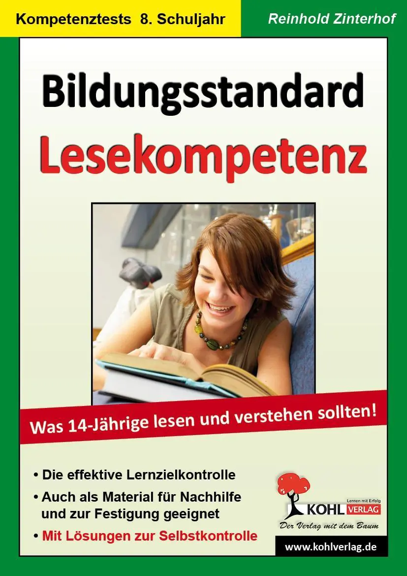 Bildungsstandard Lesekompetenz aus der Kategorie Deutsch