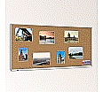 Korktafel 250x120 cm, mit durchgehender Ablage,