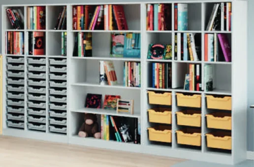 Schrankwand, 3 Schränke, 313,5x190x50 cm, 5 OH aus der Kategorie Büroschränke