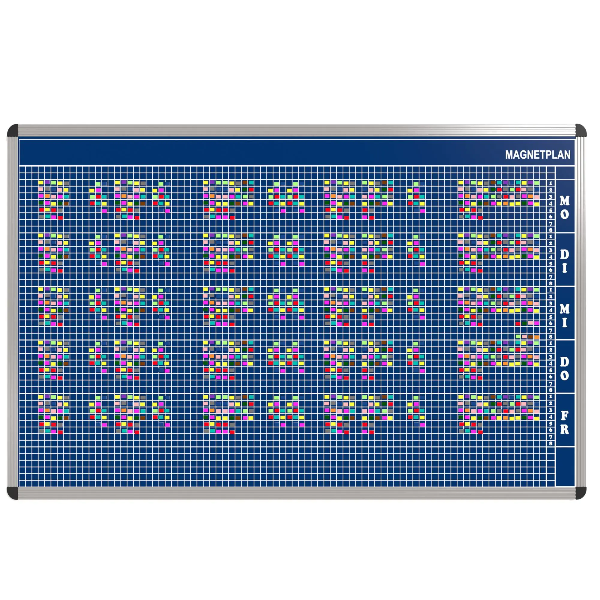 Personal-Raum-Plan,  8 Stunden, 83 Spalten, 103x177 cm,