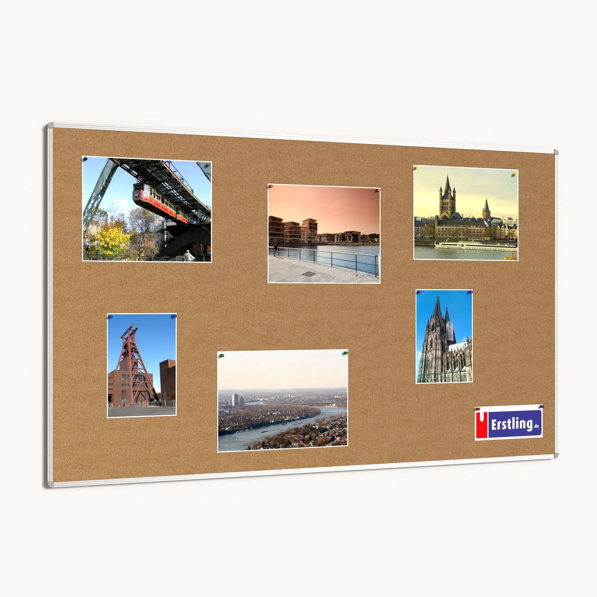 Korktafel 200x120 cm, ohne Ablage, aus der Kategorie Wandtafeln Kork