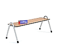 Sitzbank stapelbar, 120 cm breit, Vollkernplatte, aus der Kategorie Garderobenbänke